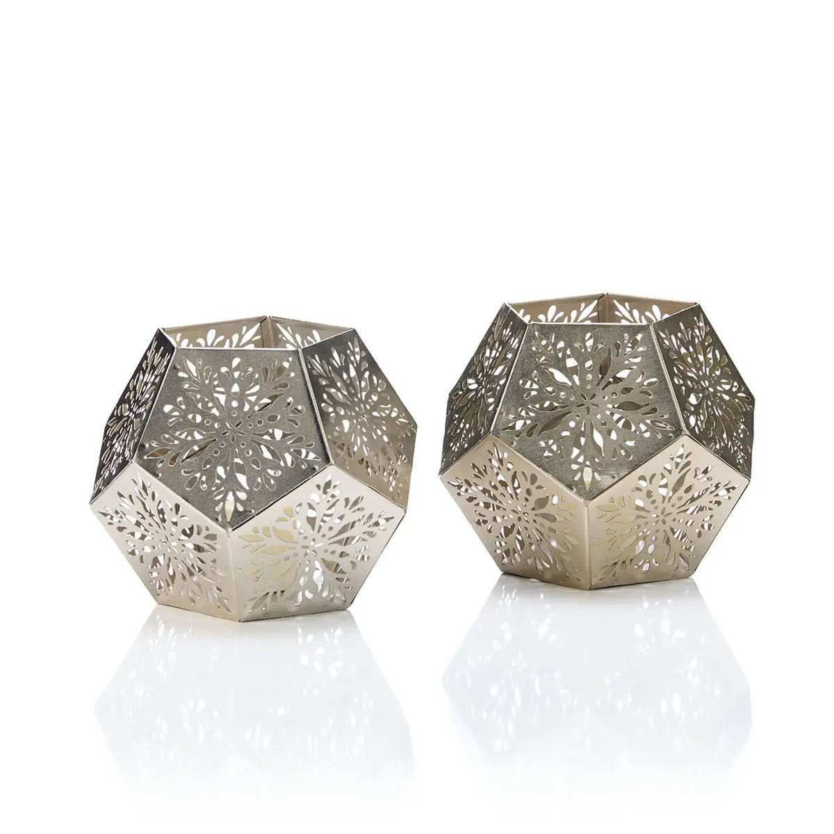 Silver Snowflake Lantern- Sold Individually