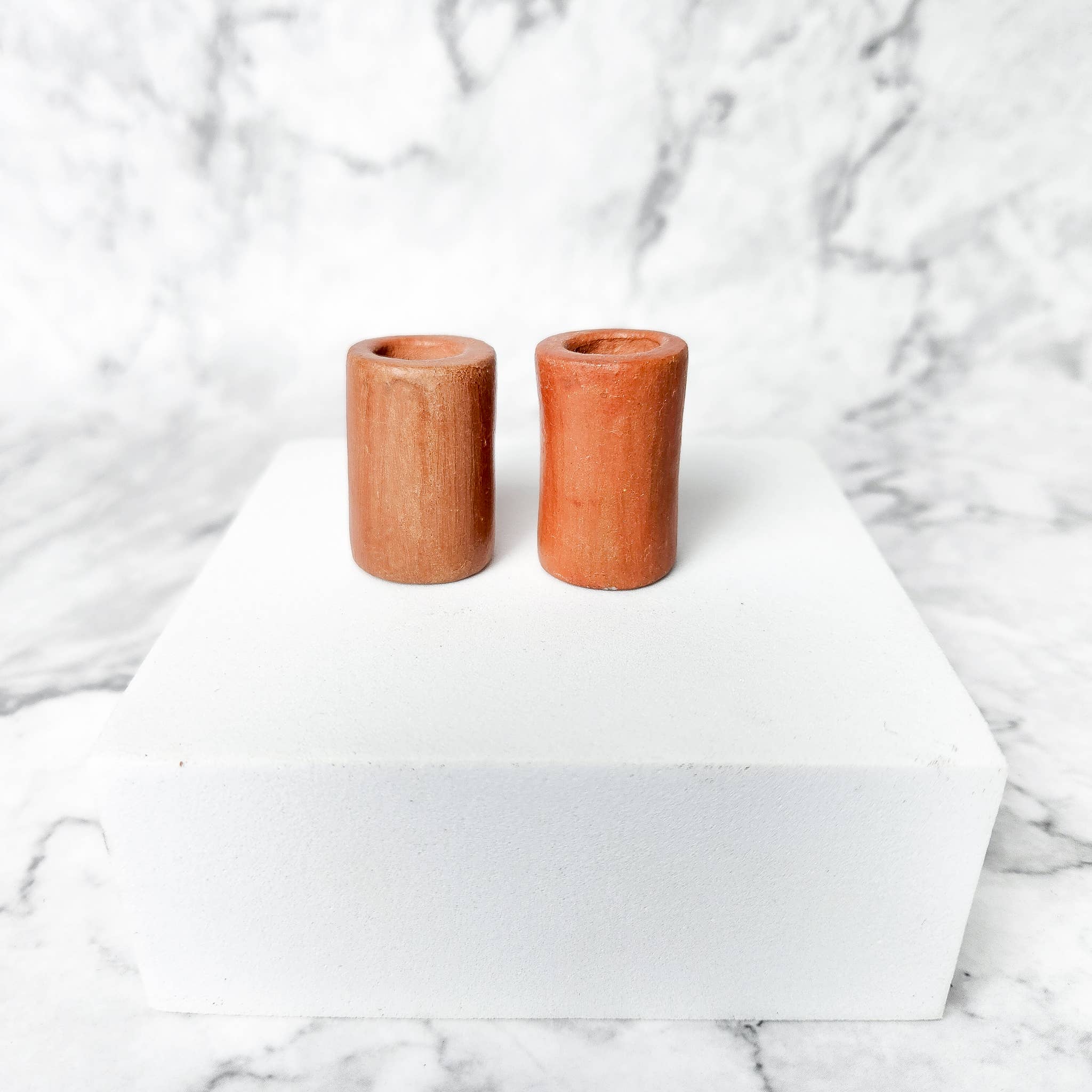 Simple Terracotta Candle Holder- Sold Individually