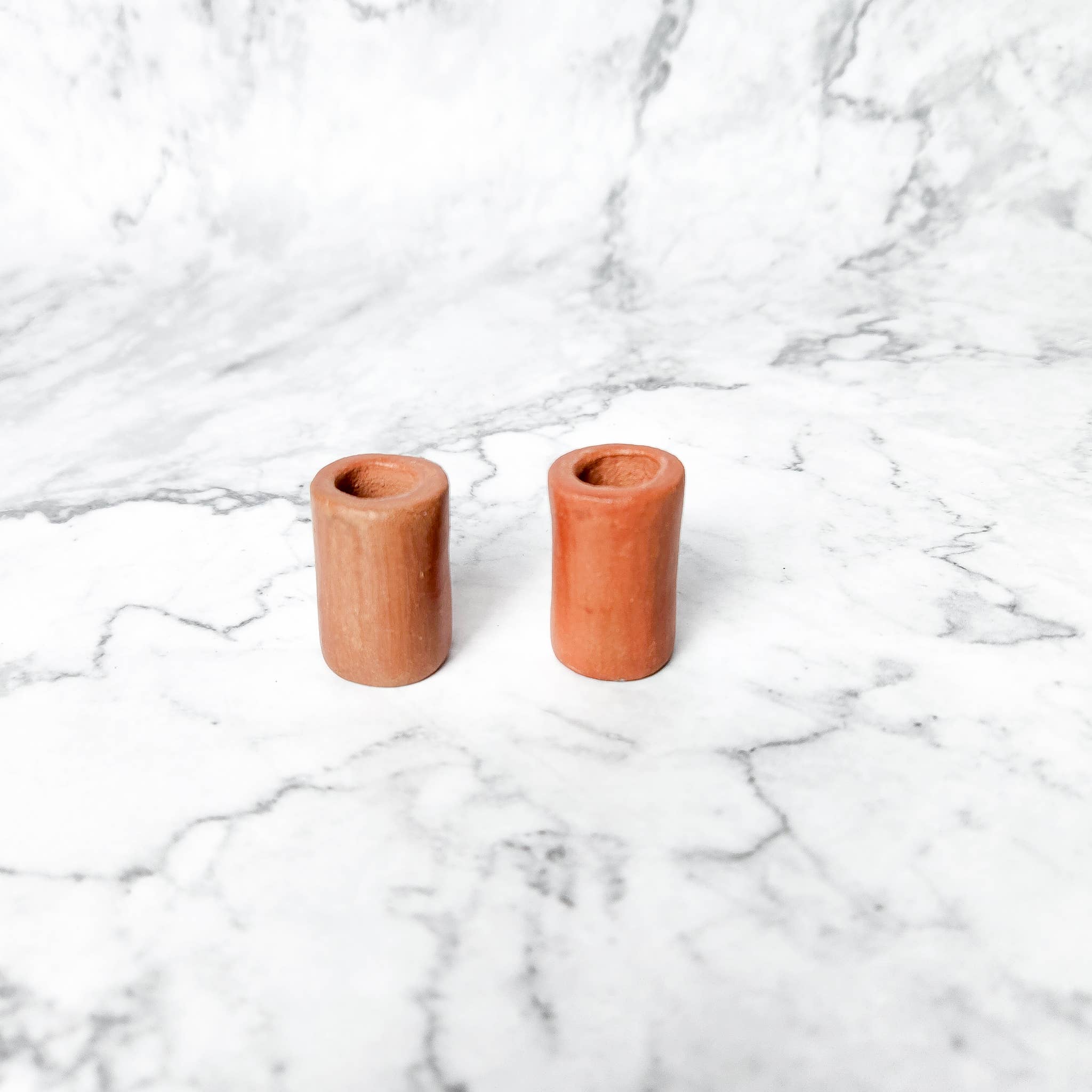 Simple Terracotta Candle Holder- Sold Individually