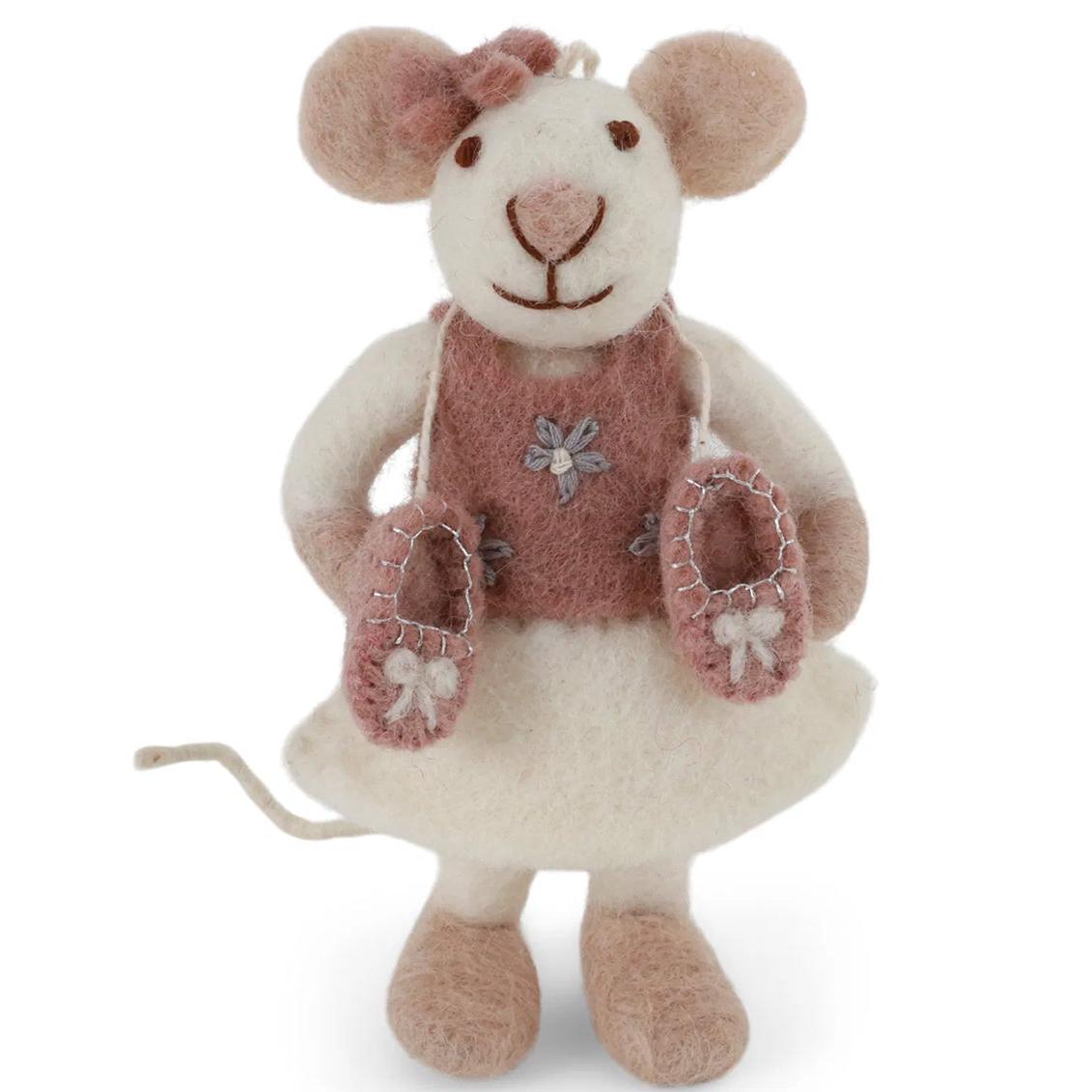 Small Felt Mice Ornament- Assorted Styles