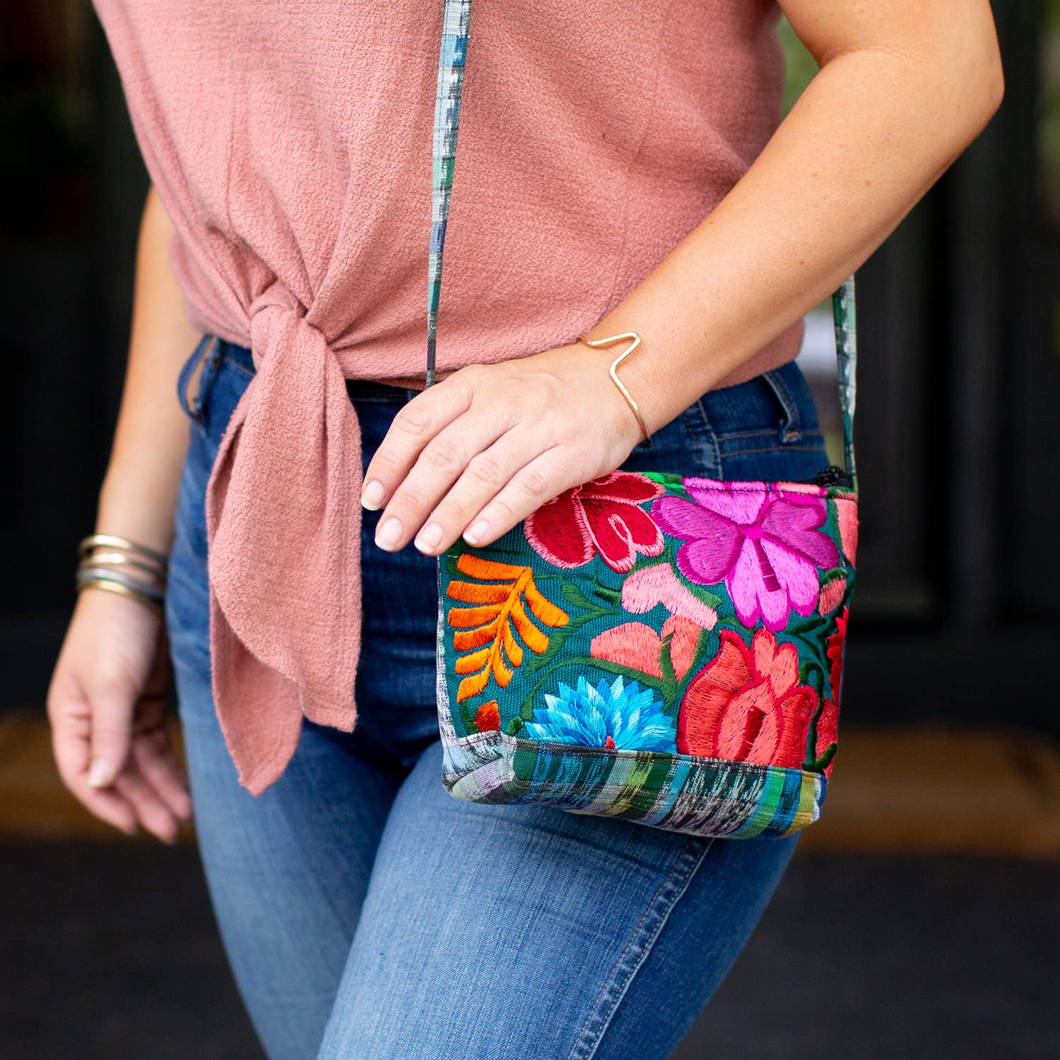 Small Floral Crossbody- Assorted Colors and Patterns*