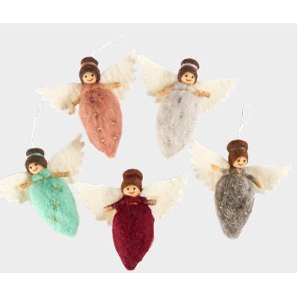 Small Needle Felted Angel- Assorted Colors- Sold Individually