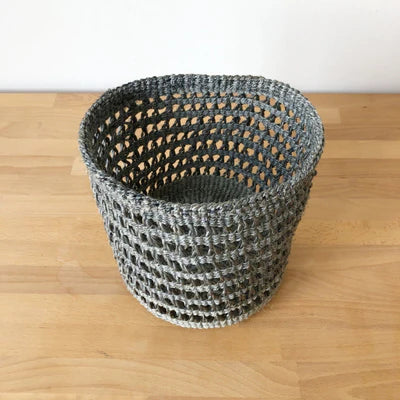Small Storage Basket: Stone Netted