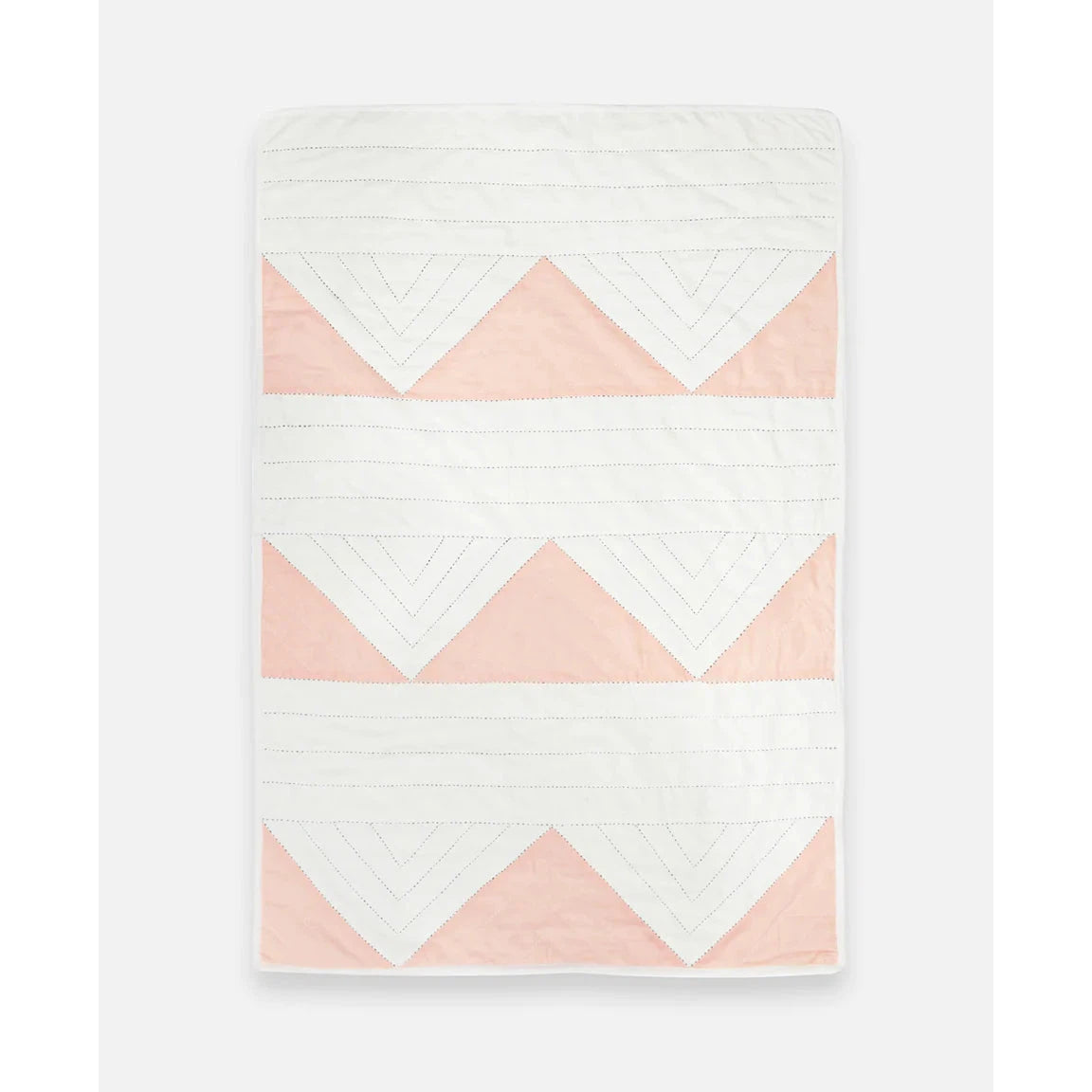 Small Triangle Quilt Throw- Pink