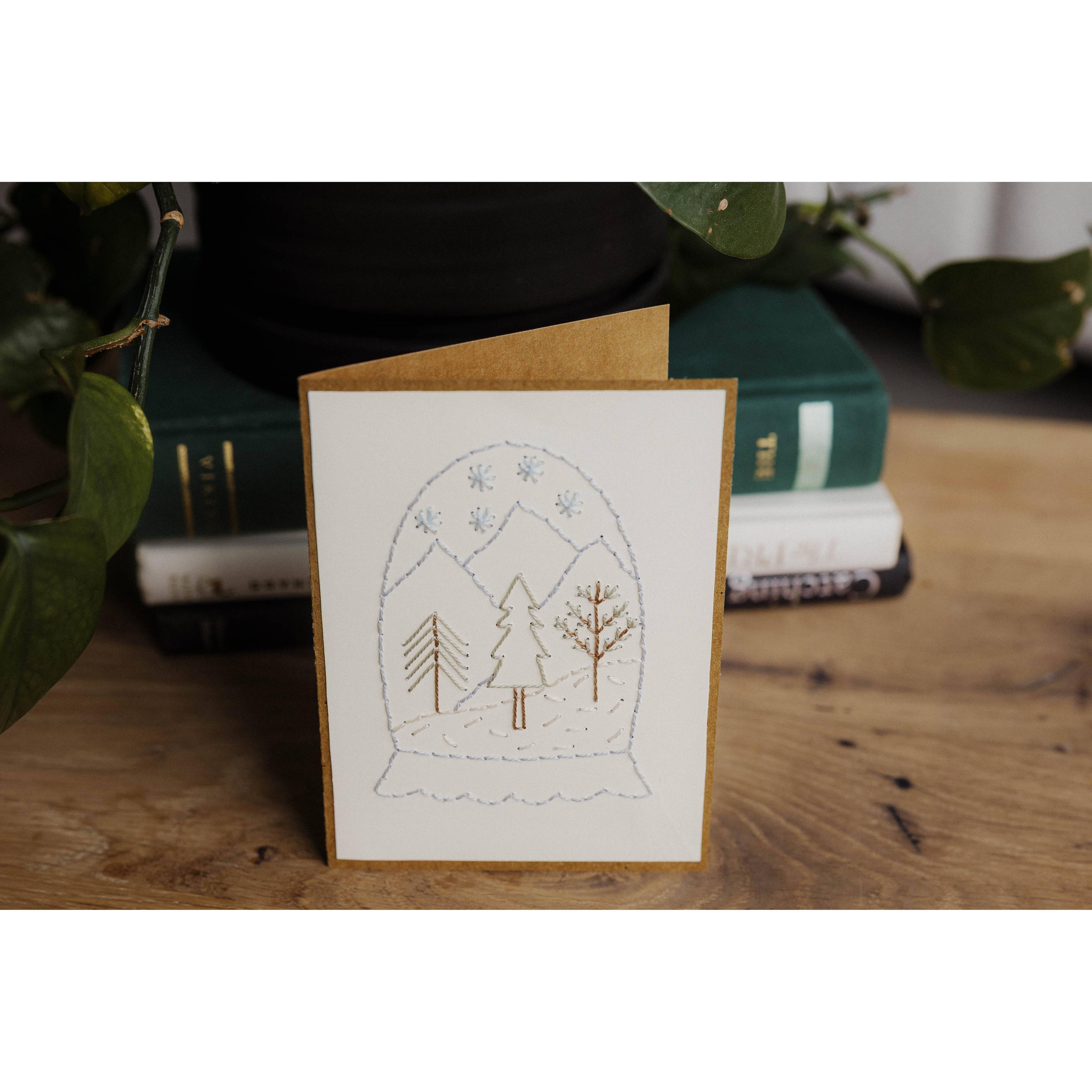 Snow Globe Holiday Greeting Card