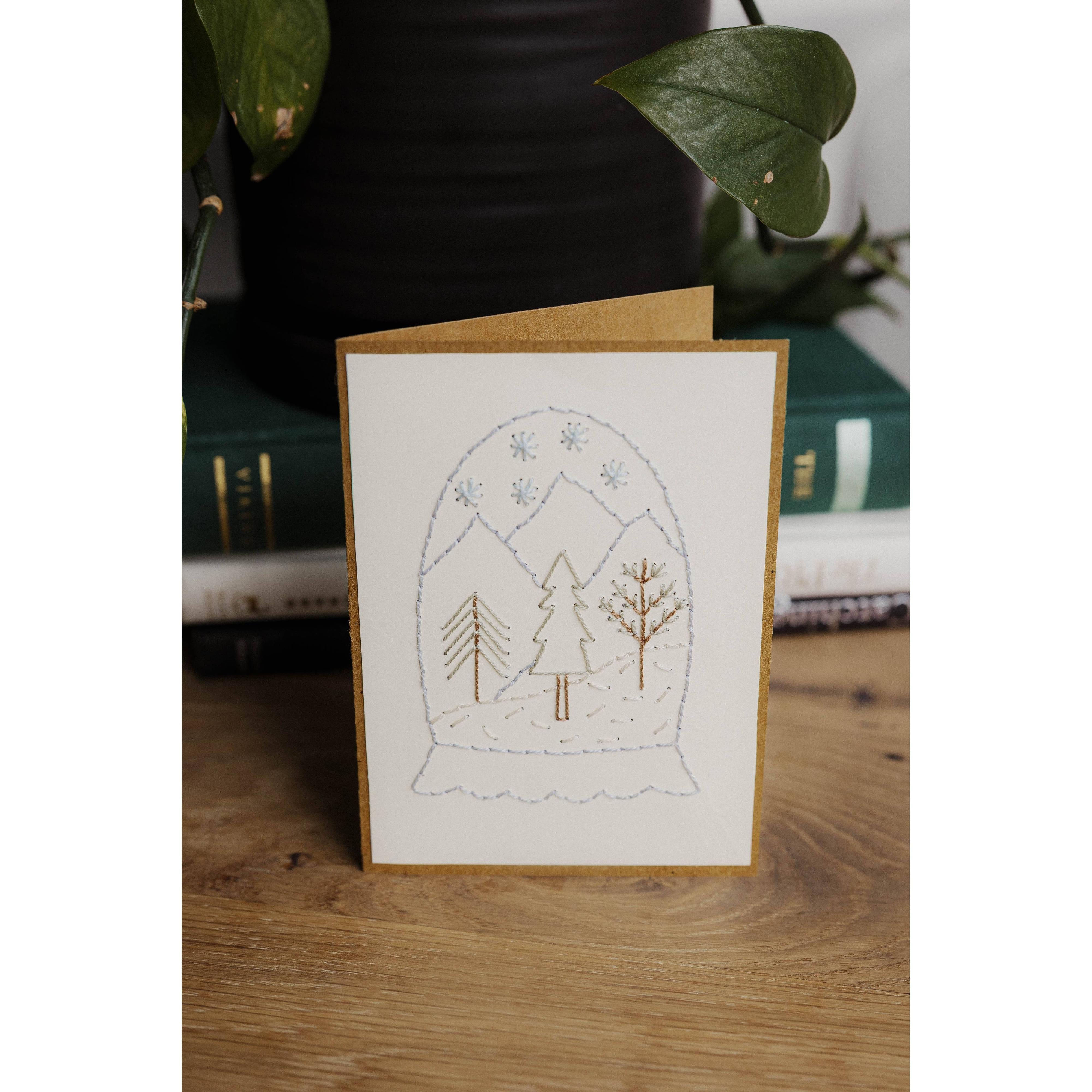 Snow Globe Holiday Greeting Card