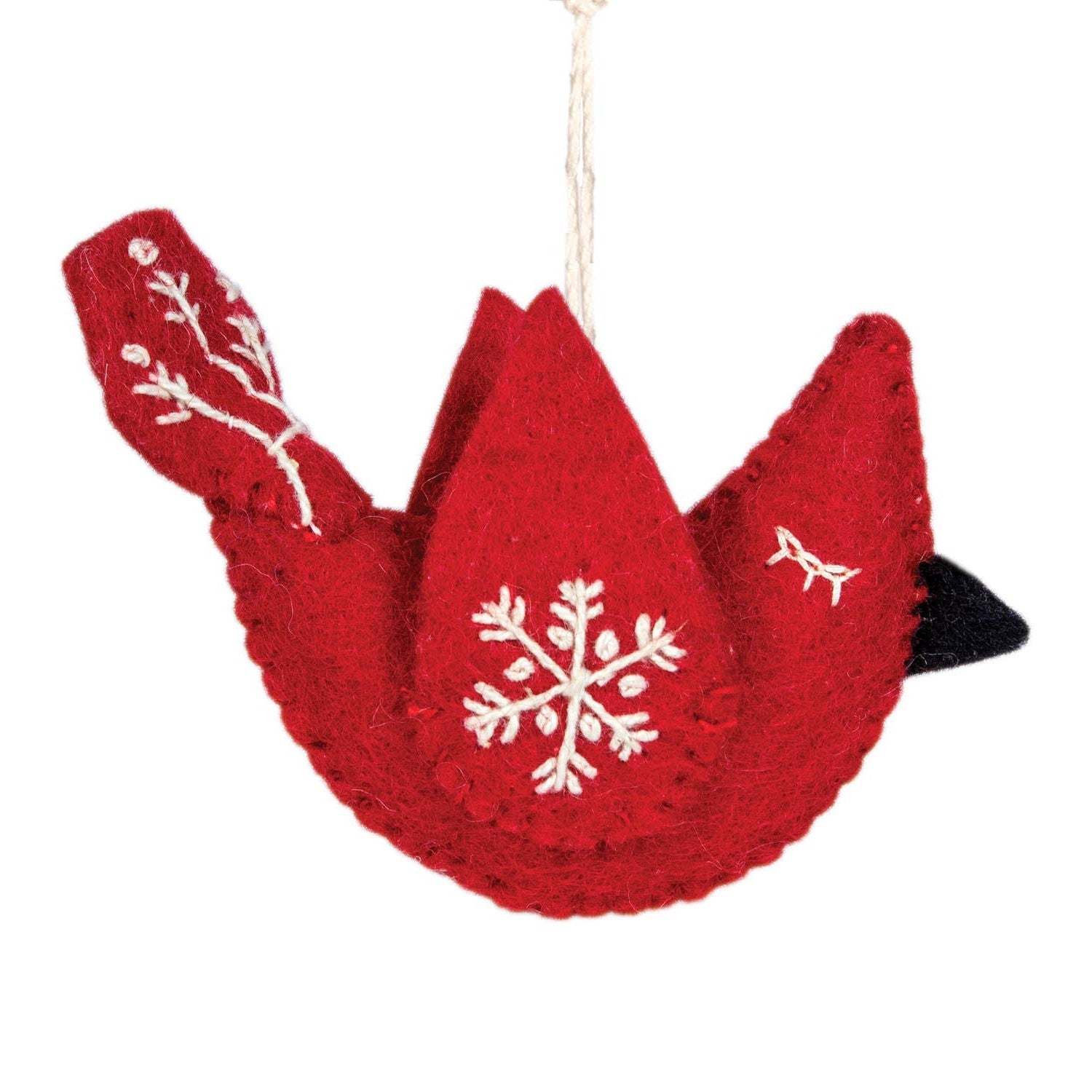 Snowflake Cardinal Ornament