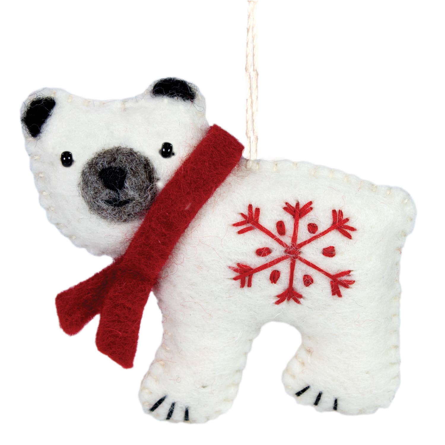 Snowflake Polar Bear Ornament