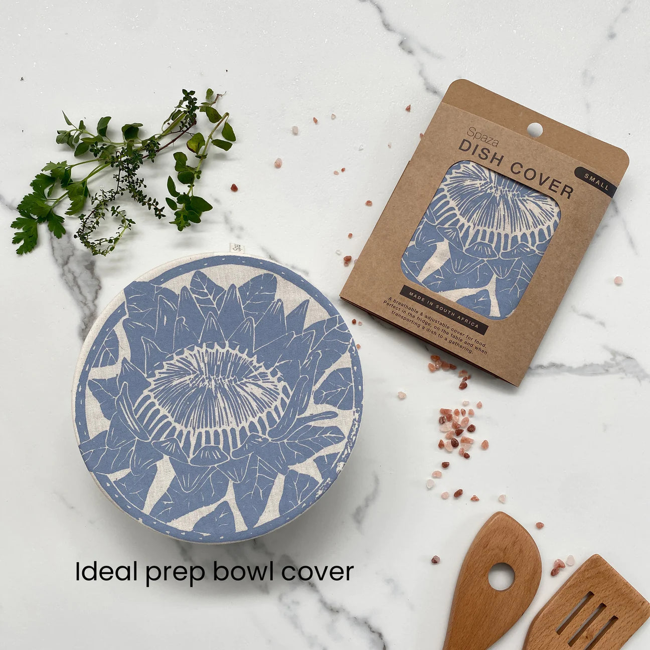Spaza Dish and Bowl Cover- Small-Protea Print