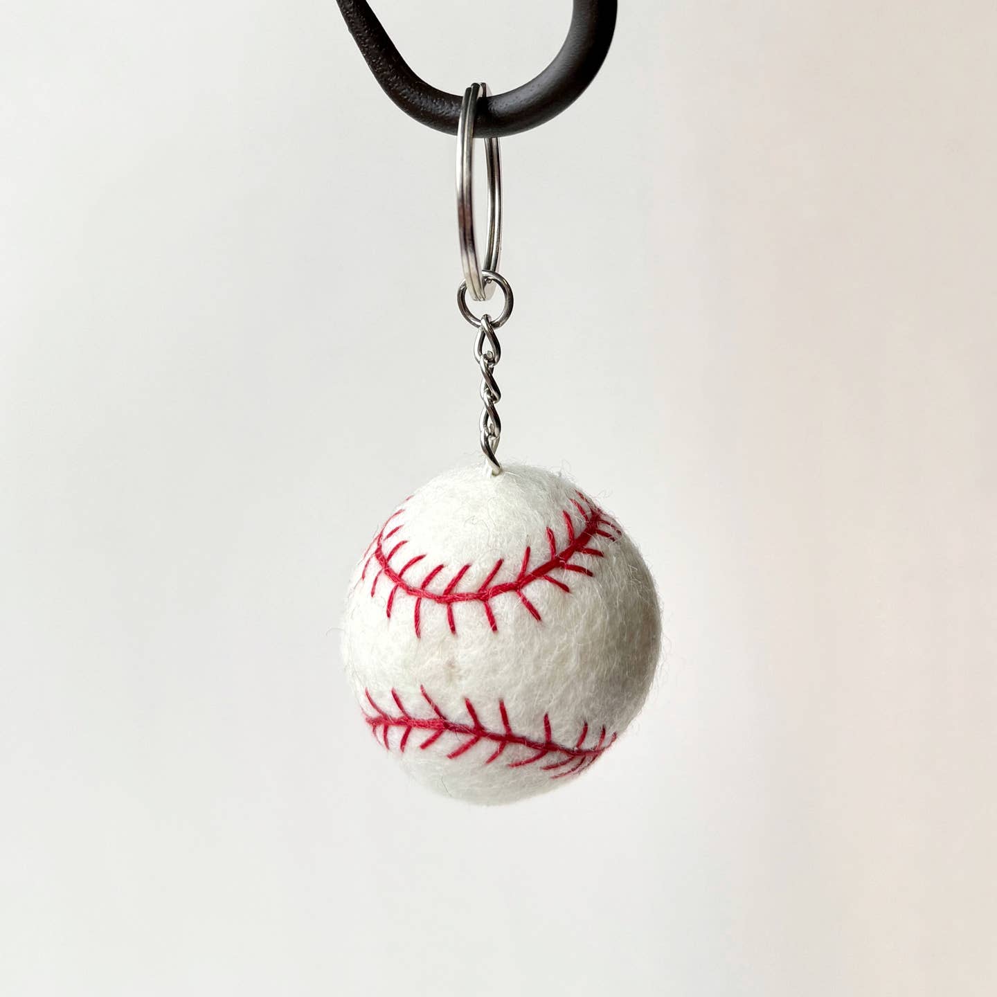 Sports Felt Wool Keychain- Assorted- Sold Individually