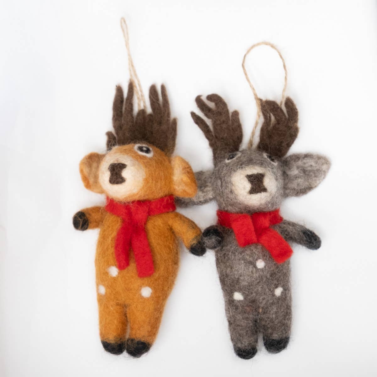 Spotted Reindeer Ornament- Assorted Colors- Sold Individually
