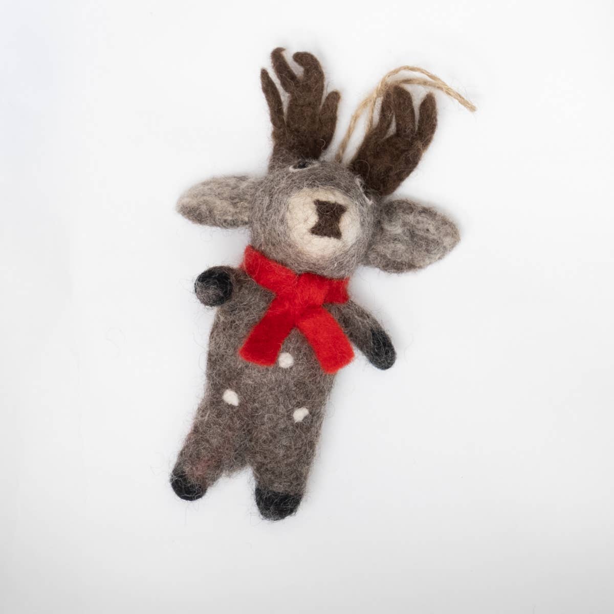 Spotted Reindeer Ornament- Assorted Colors- Sold Individually
