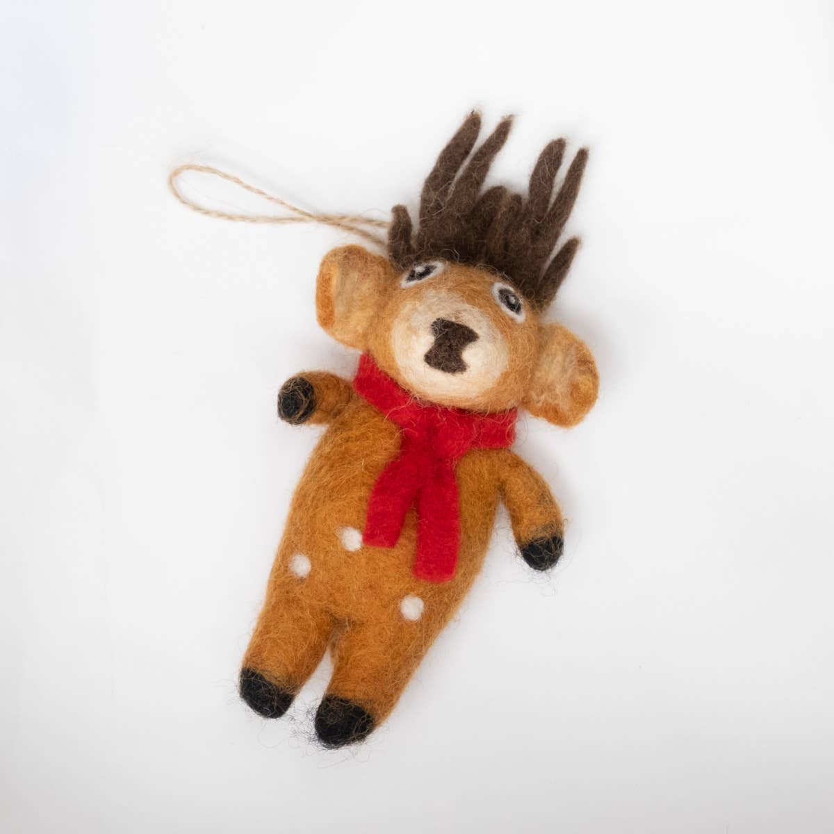 Spotted Reindeer Ornament- Assorted Colors- Sold Individually