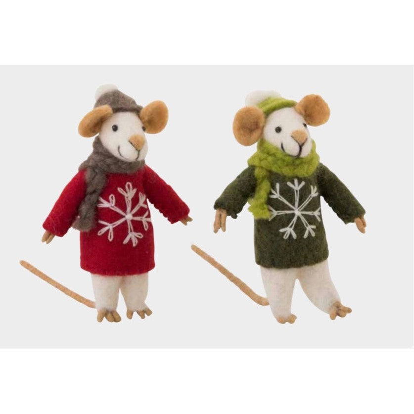 Standing Holiday Mouse- Assorted Styles- Sold Individually