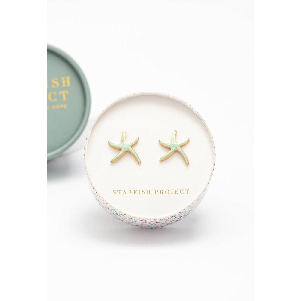 Starfish Hope Studs in Mint