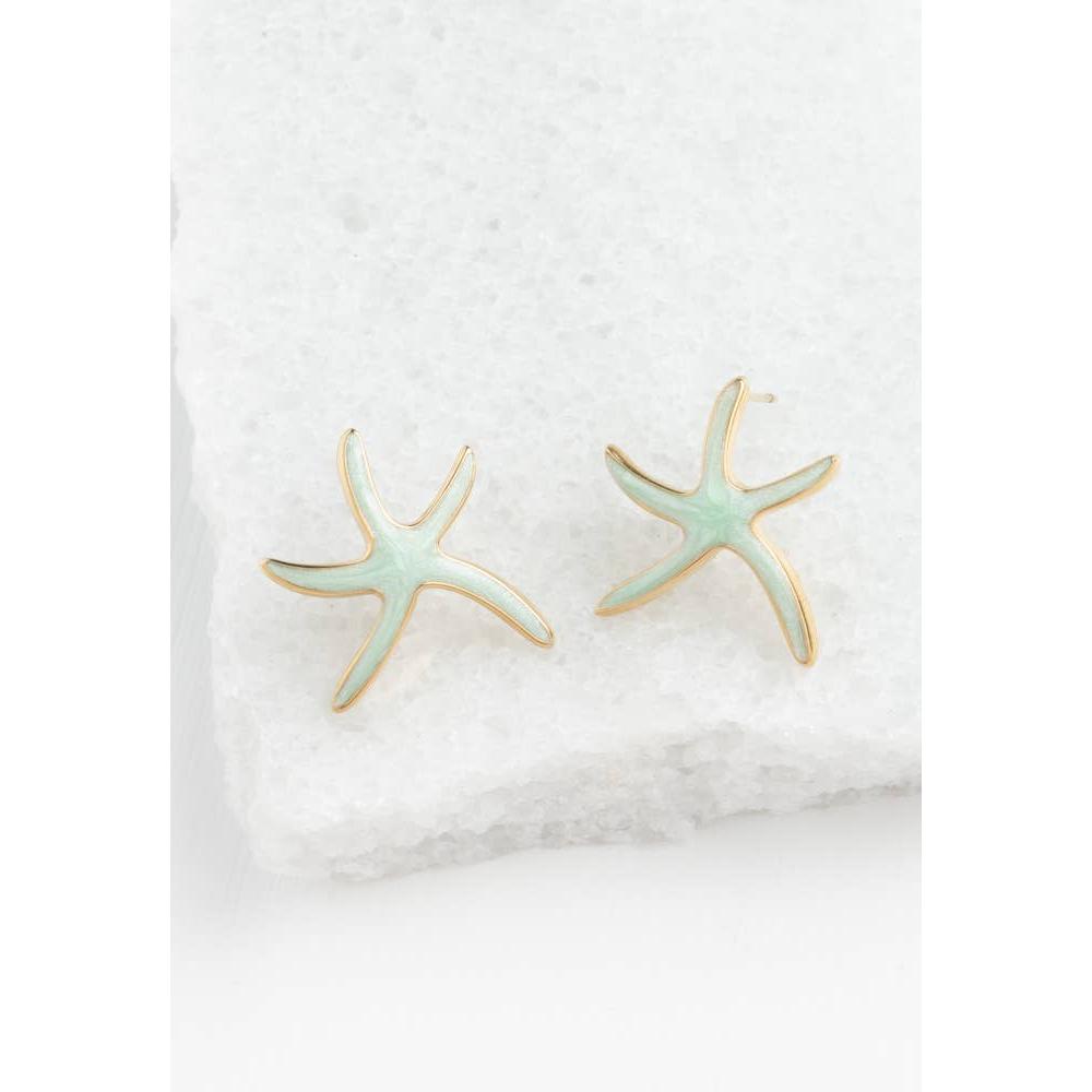 Starfish Hope Studs in Mint