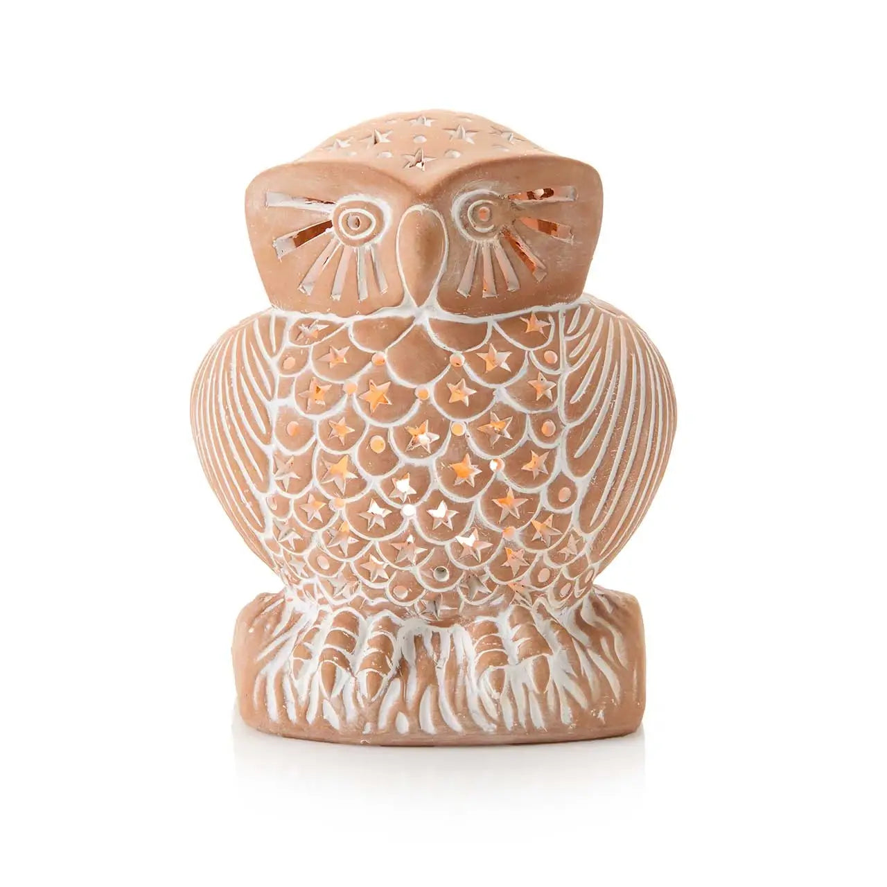Starlight Owl Terracotta Lantern (Local Pickup/Local Delivery Only)