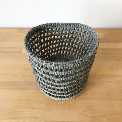 Stone Netted Small Sisal Basket