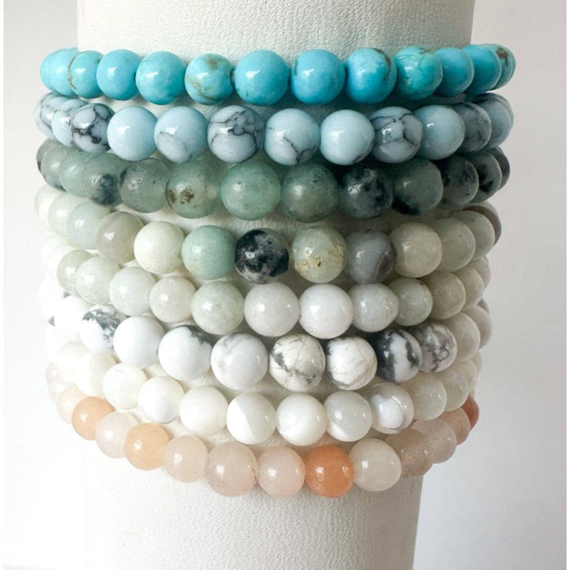 Stone Stacking Bracelet- Assorted Colors- Sold Individually
