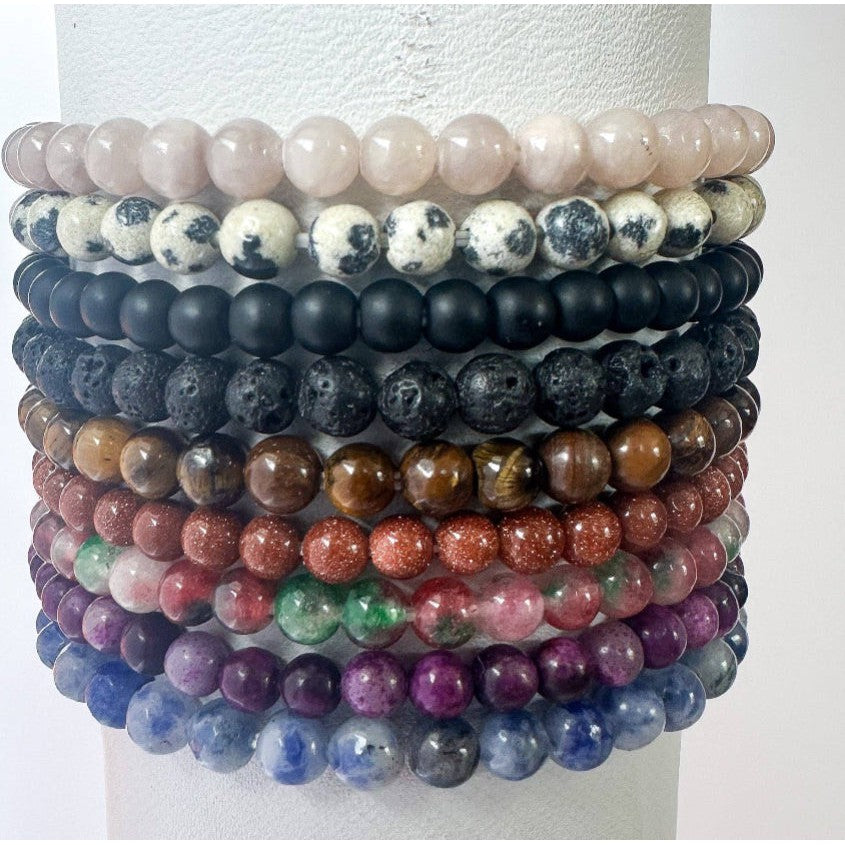 Stone Stacking Bracelet- Assorted Colors- Sold Individually