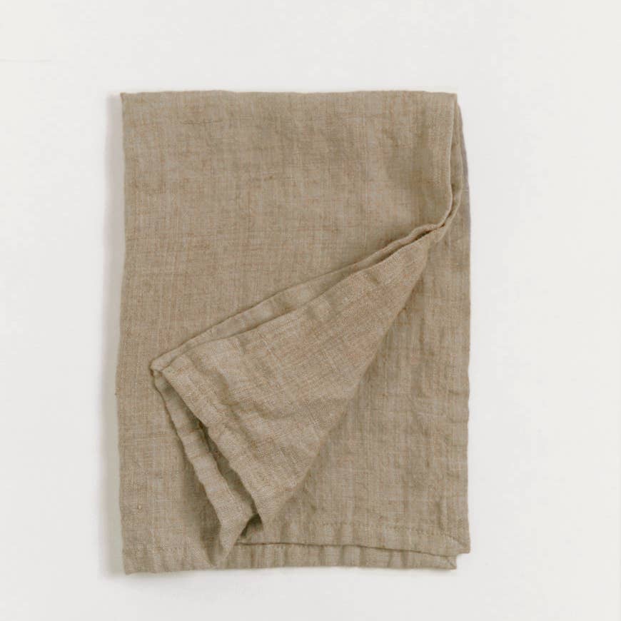 Stone Washed Linen Tea Towel- Assorted Colors- Sold Individually