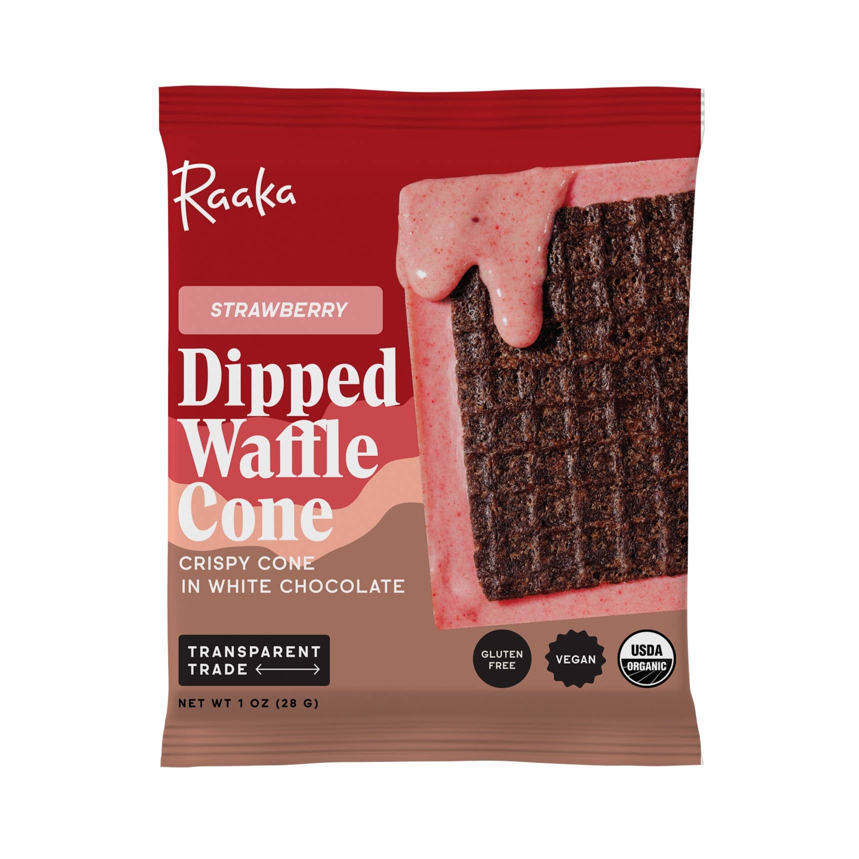 Strawberry White Chocolate Waffle Cone Bar