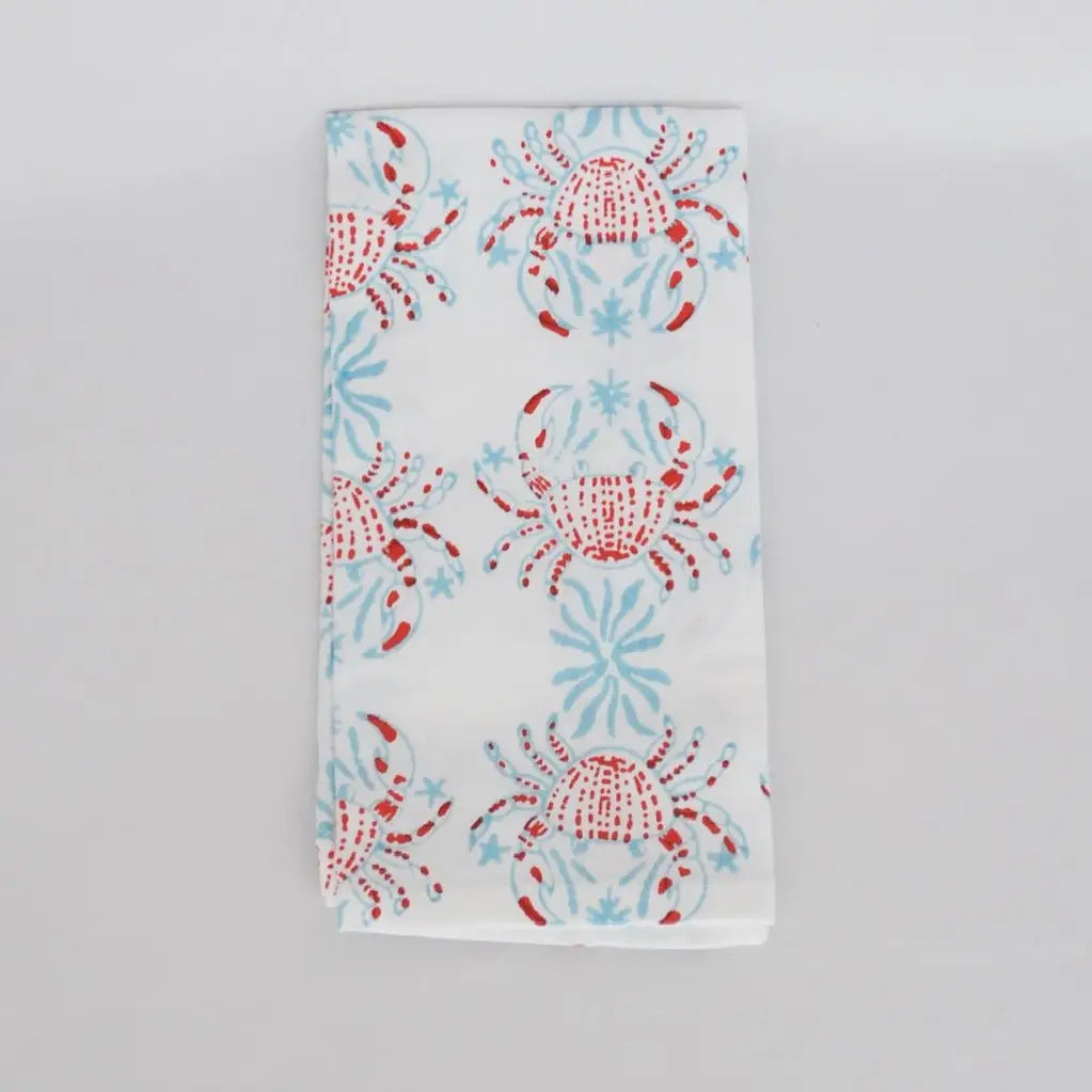 Summer Block Printed Tea Towels- Assorted Styles