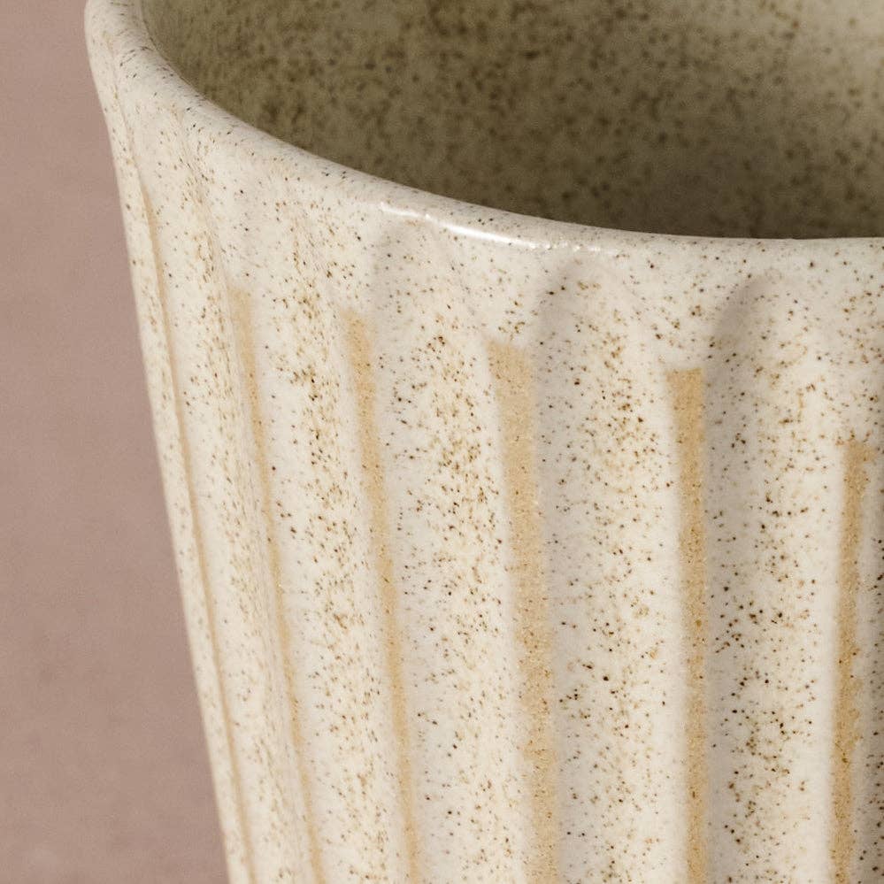 Sundara Fluted Ceramic Mug- Assorted Colors- Sold Individually