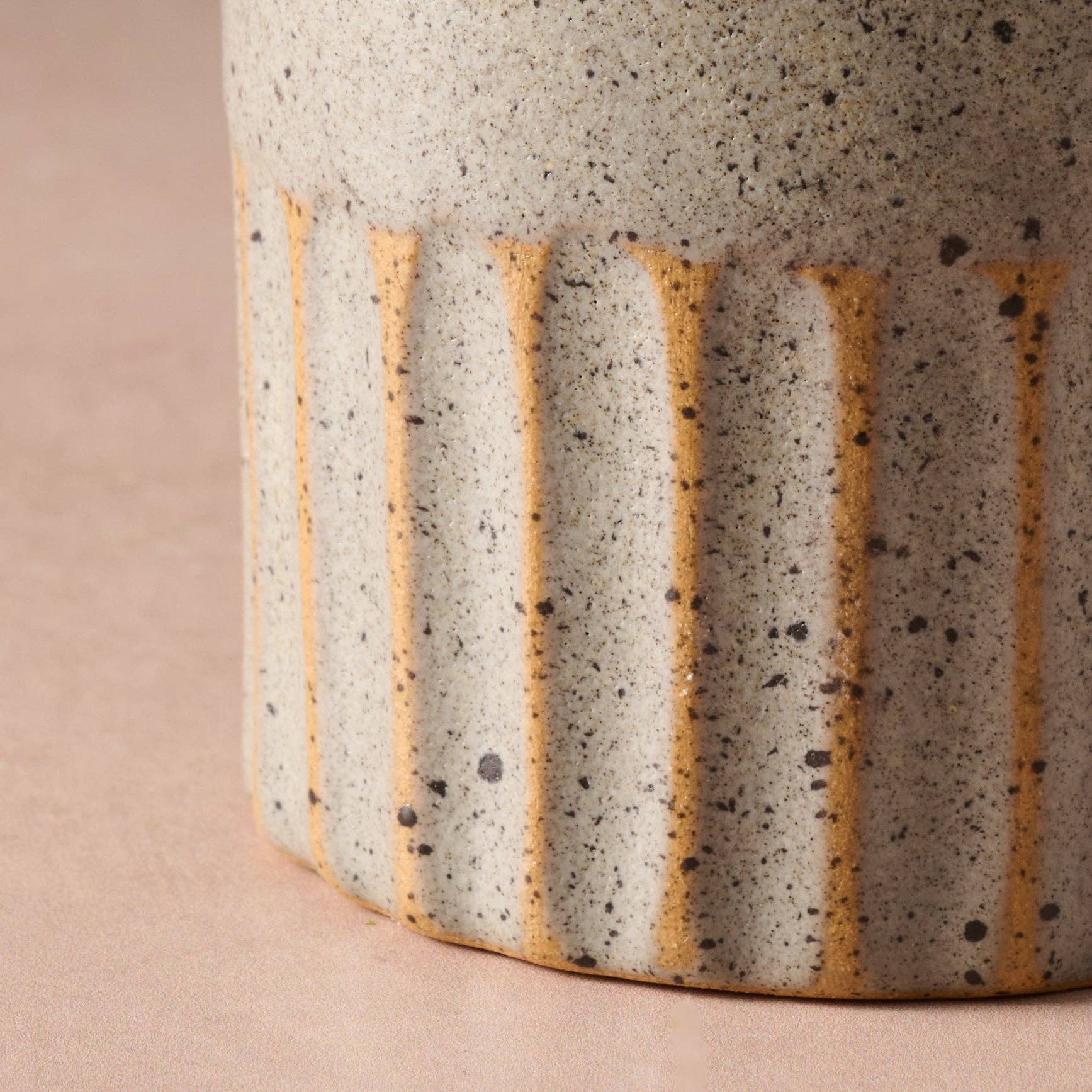 Sundara Fluted Ceramic Vase