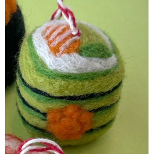 Sushi Felt Wool Christmas Ornament- Sold Individually