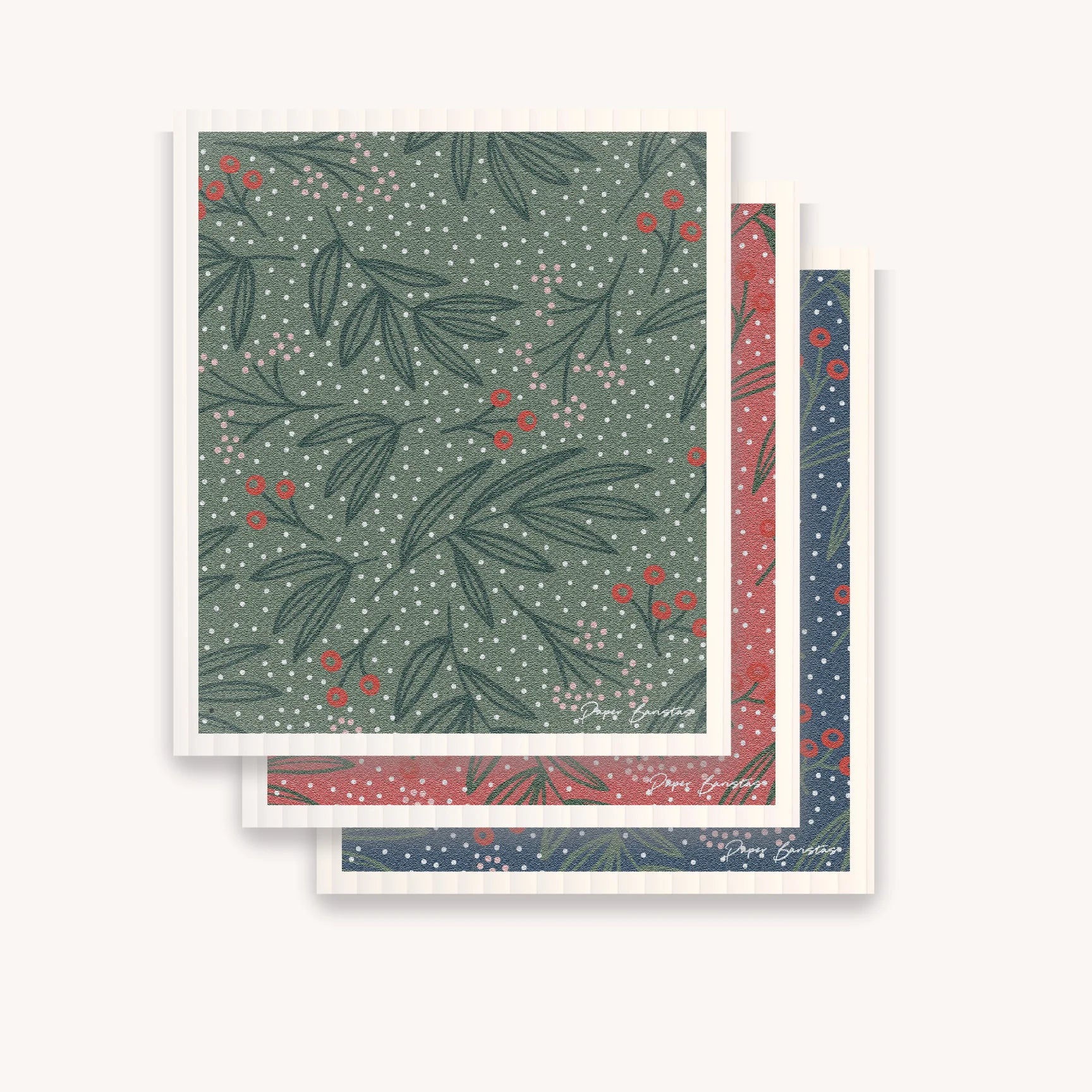 Swedish Dishcloths: Berries Combo- Set of 3