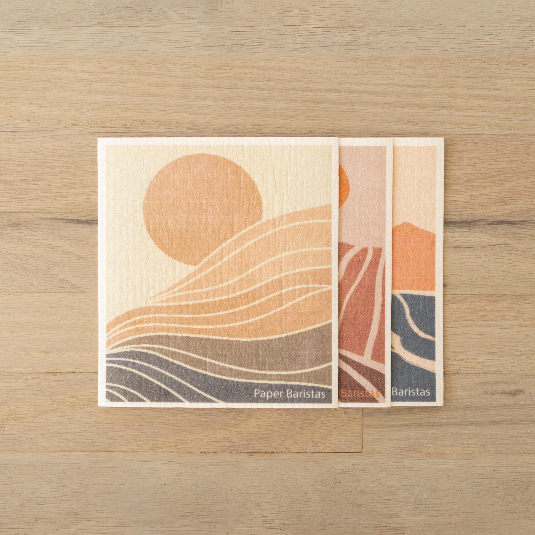 Swedish Dishcloths: Landscape Line Combo- Set of 3