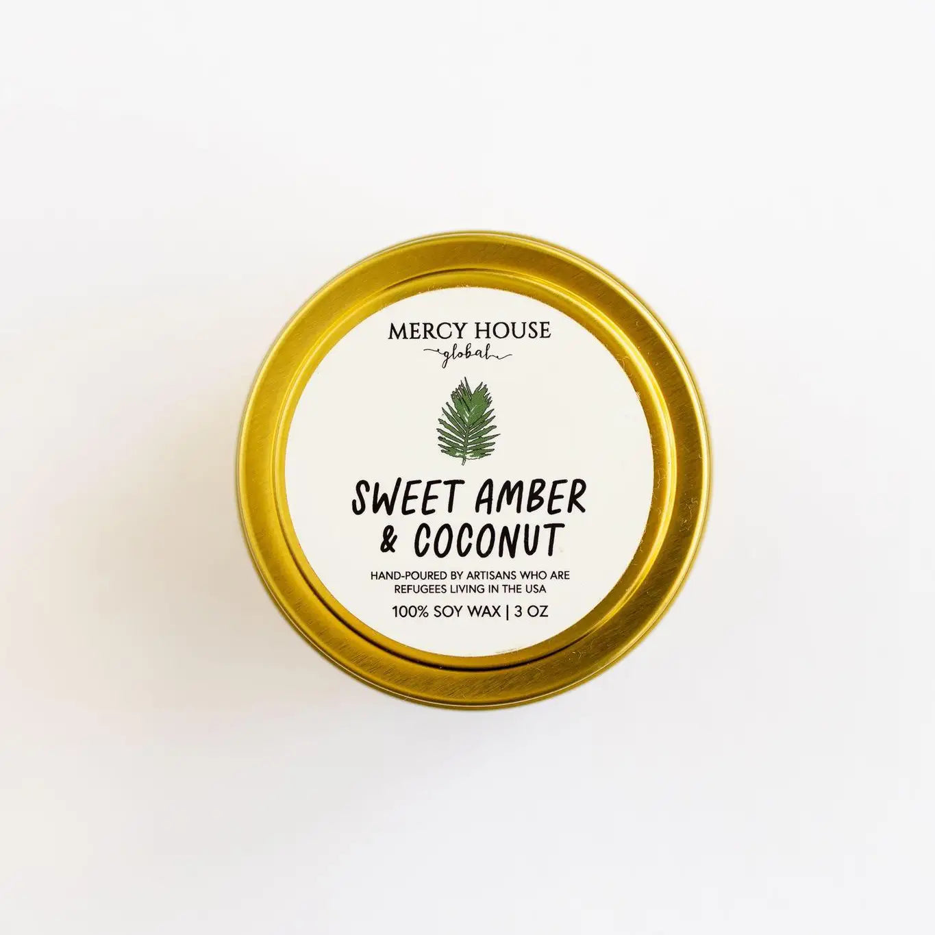 Sweet Amber + Coconut Candle* 12 oz Local Delivery/Local Pickup Only