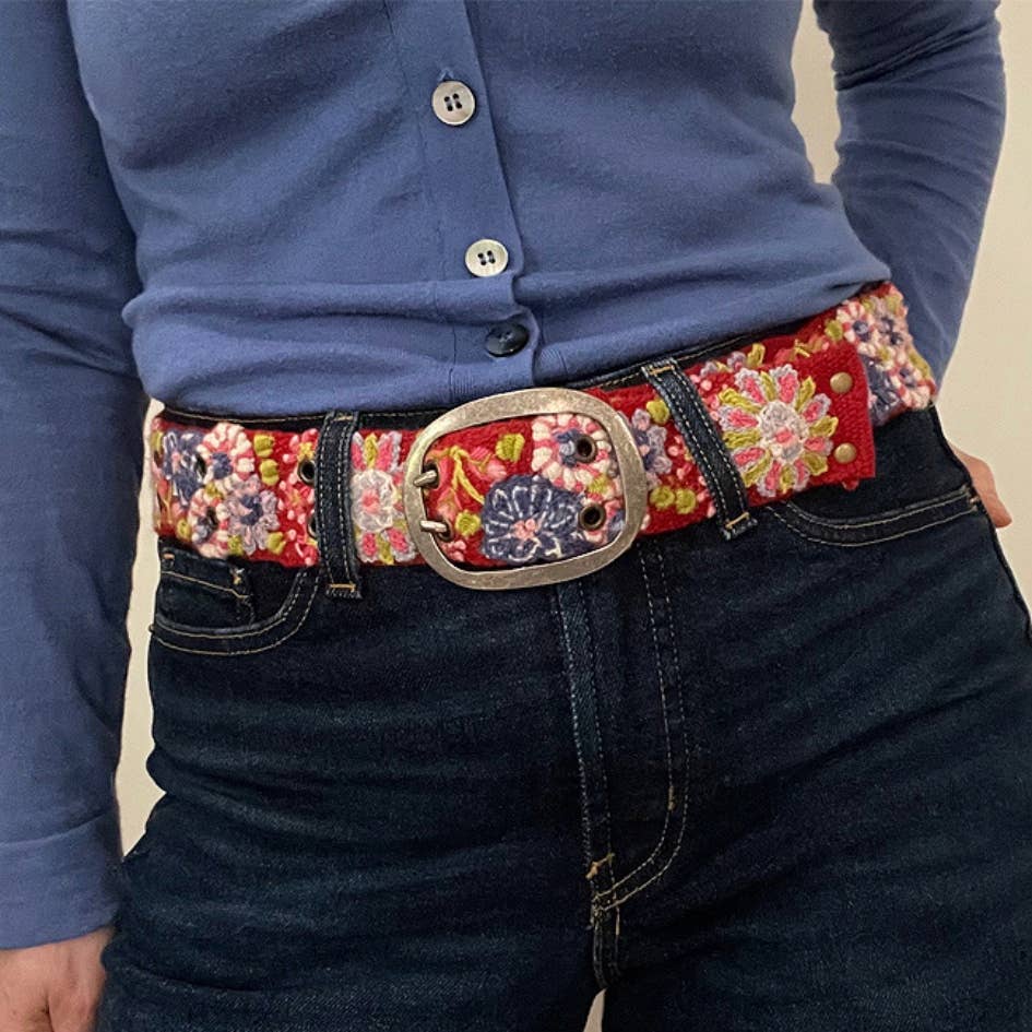 Teaberry Wool Belt- Assorted Sizes