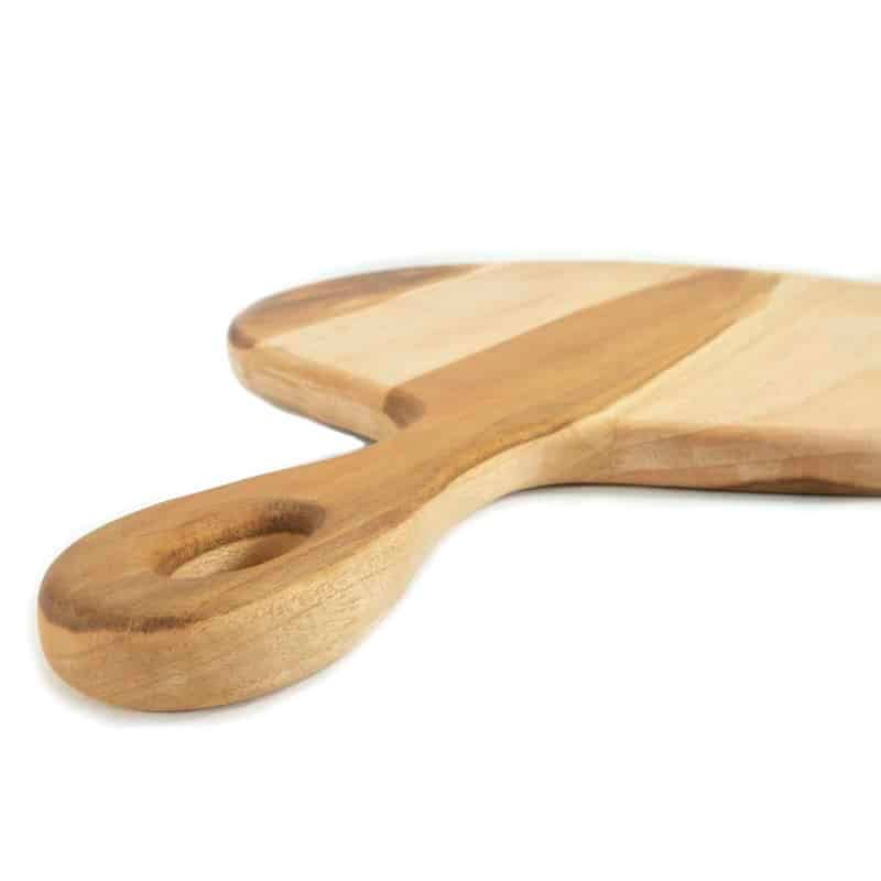 Teak Large Round Charcuterie Board with Handle (*Local Pickup/Local Delivery Only)