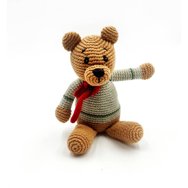 Teddy Bear Rattle - Assorted Colors