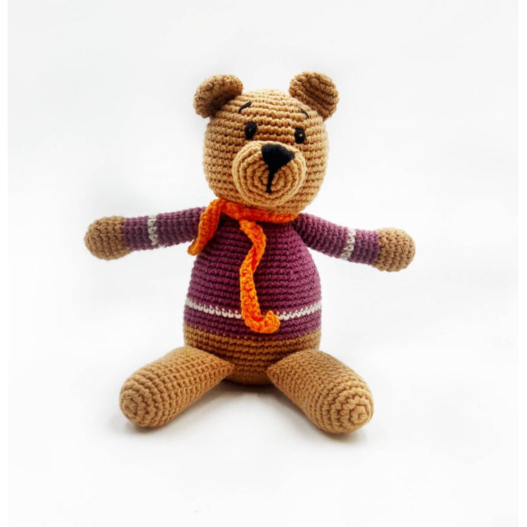 Teddy Bear Rattle - Assorted Colors