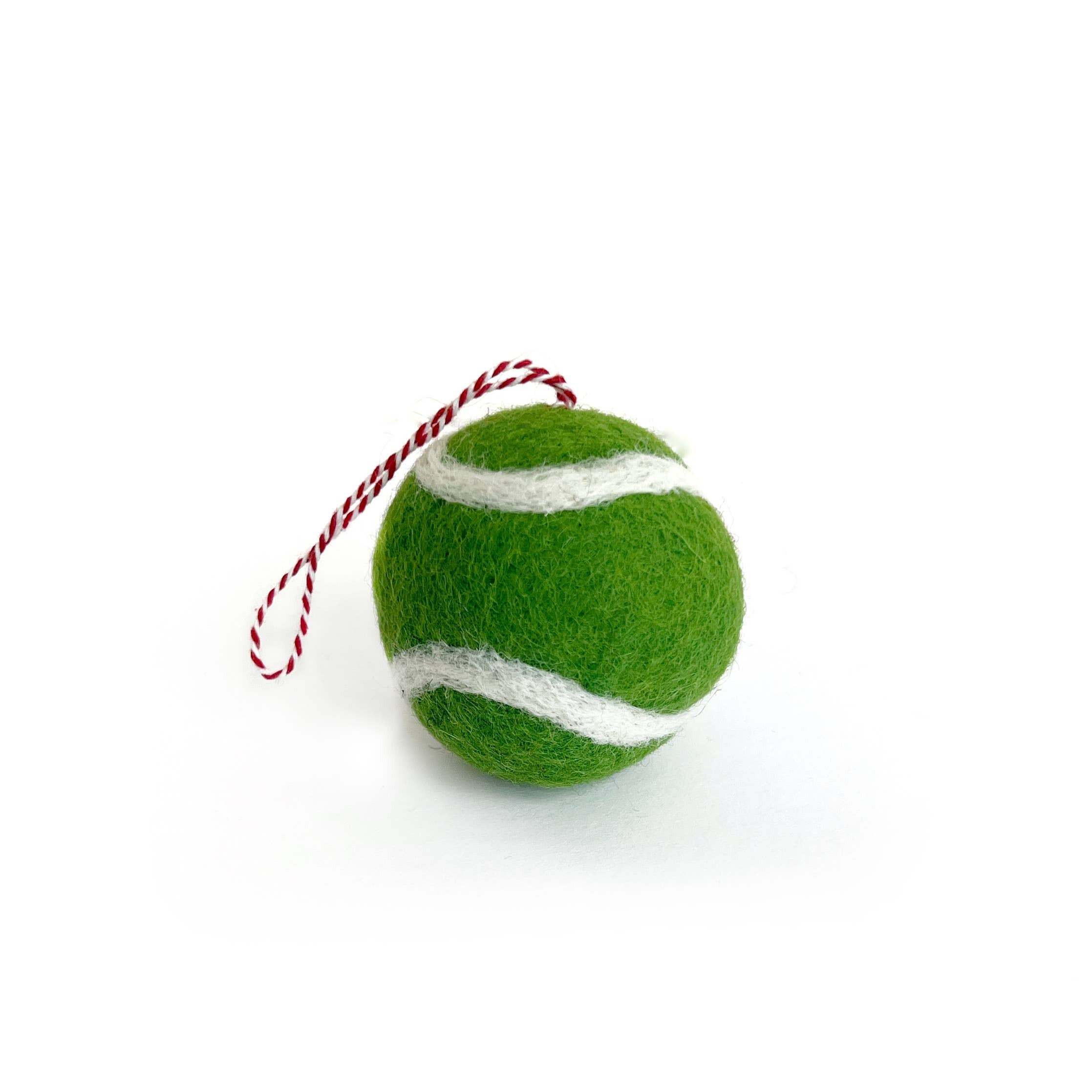 Tennis Ball Tufted Wool Ornament