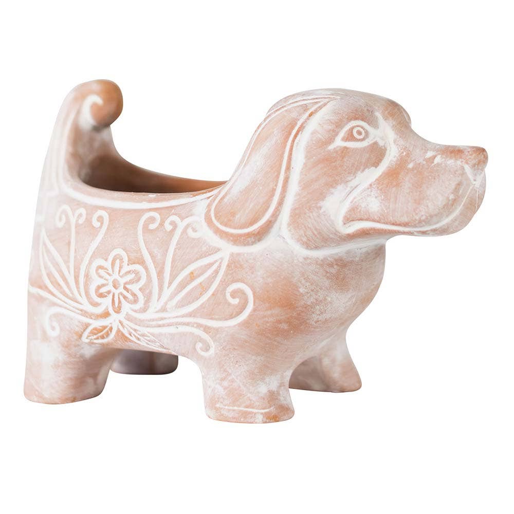 Terracotta Dog Planter (Local Pickup/Local Delivery Only)