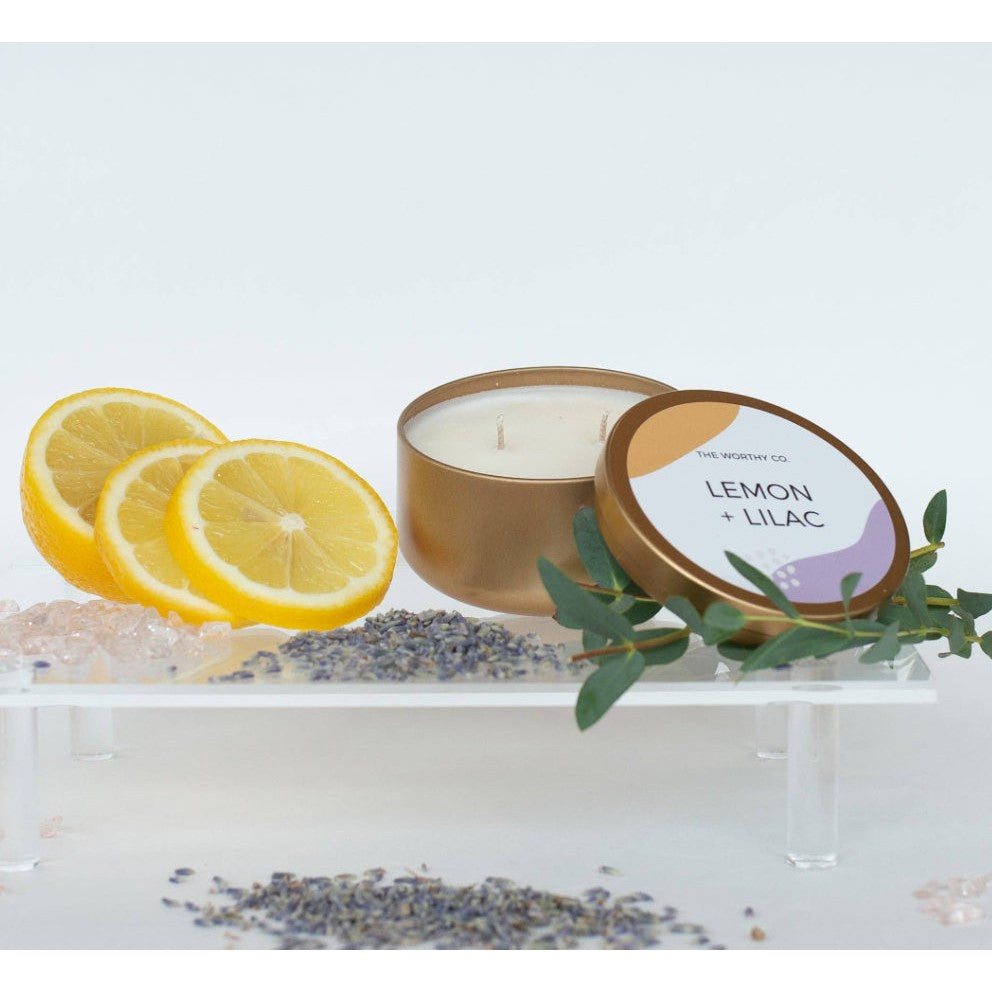 The Worthy Co: Tin Candle- Assorted Scents