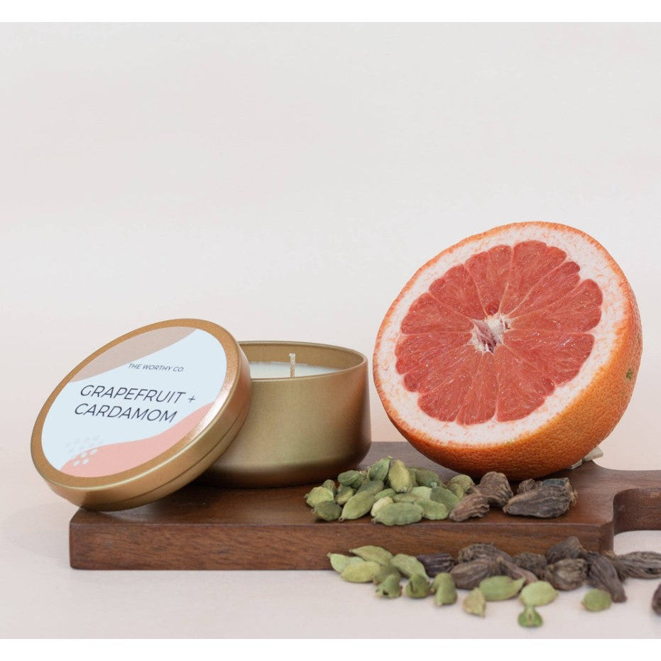 The Worthy Co: Tin Candle- Assorted Scents