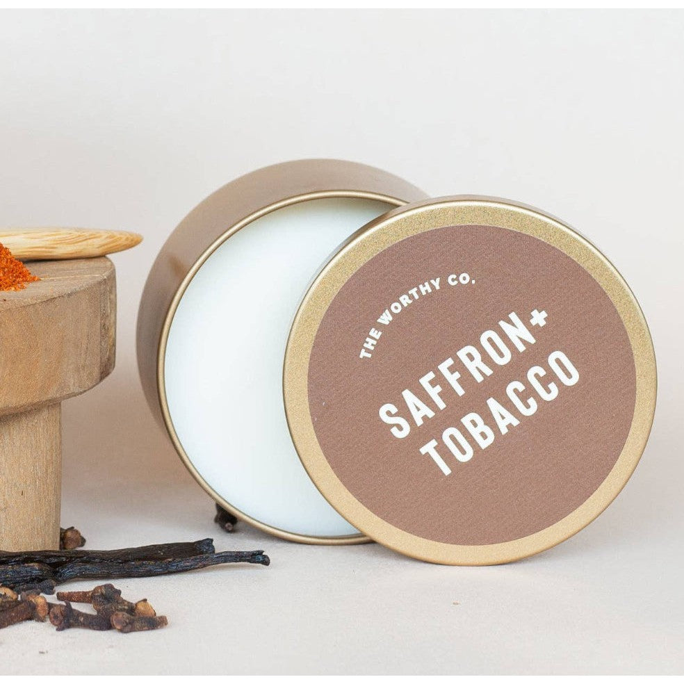 The Worthy Co: Tin Candle- Assorted Scents