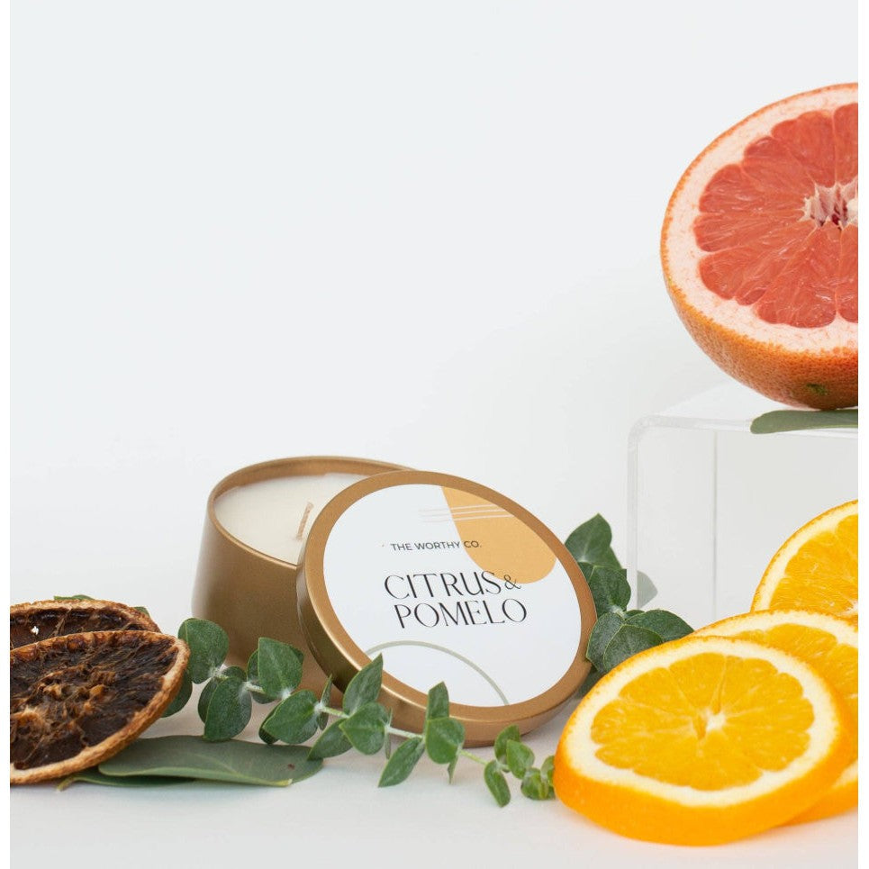 The Worthy Co: Tin Candle- Assorted Scents