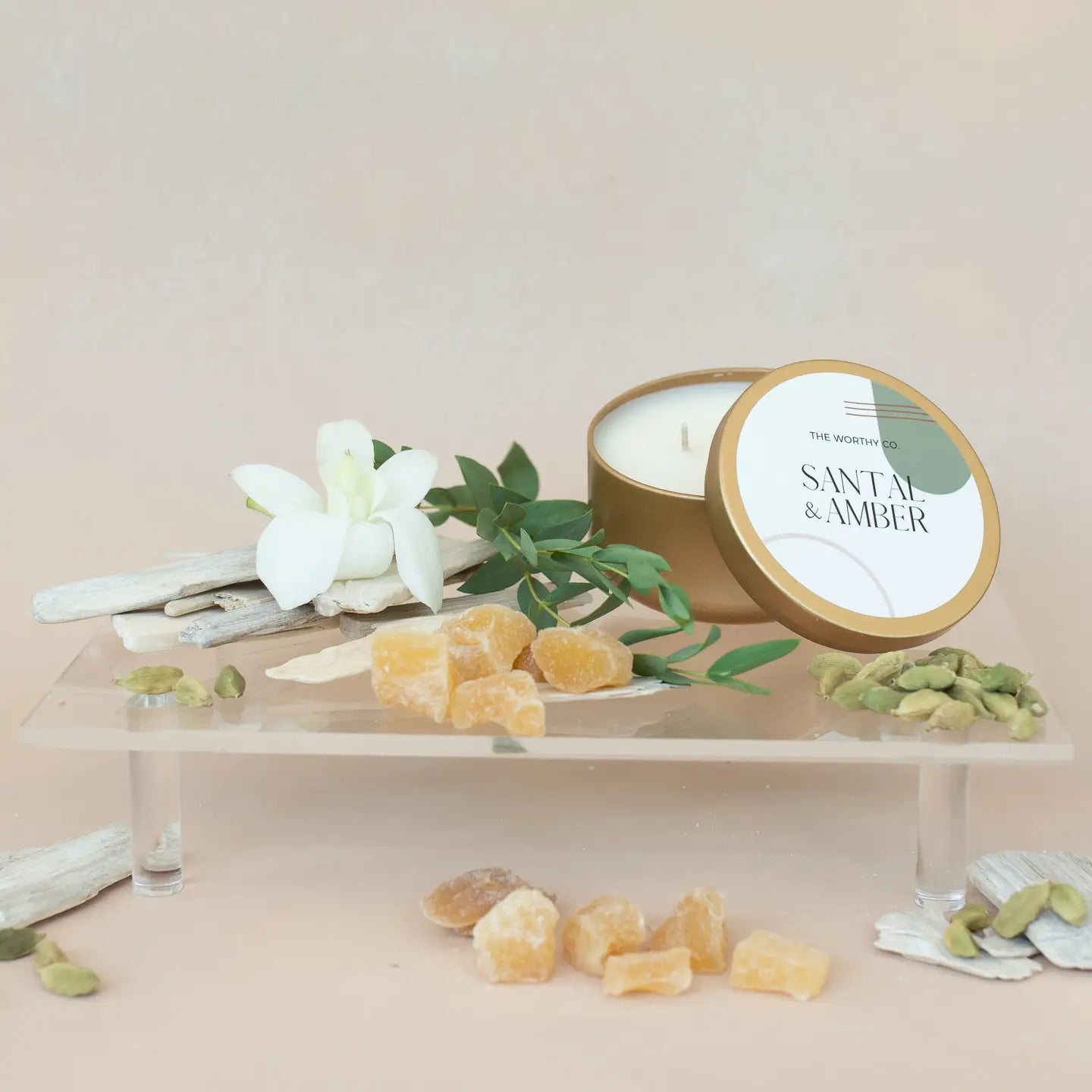 The Worthy Co: Travel Tin Candle- Assorted Scents
