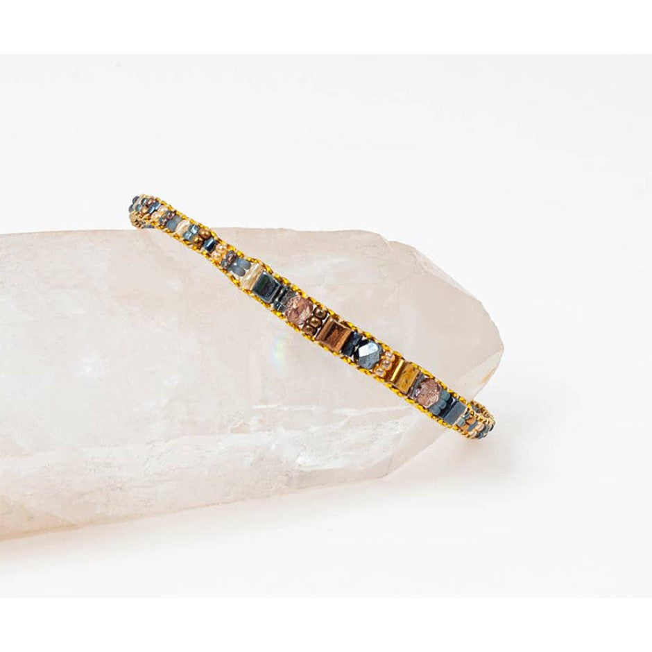 Thin Miyuki Beaded Bracelet - Assorted Colors- Sold Individually