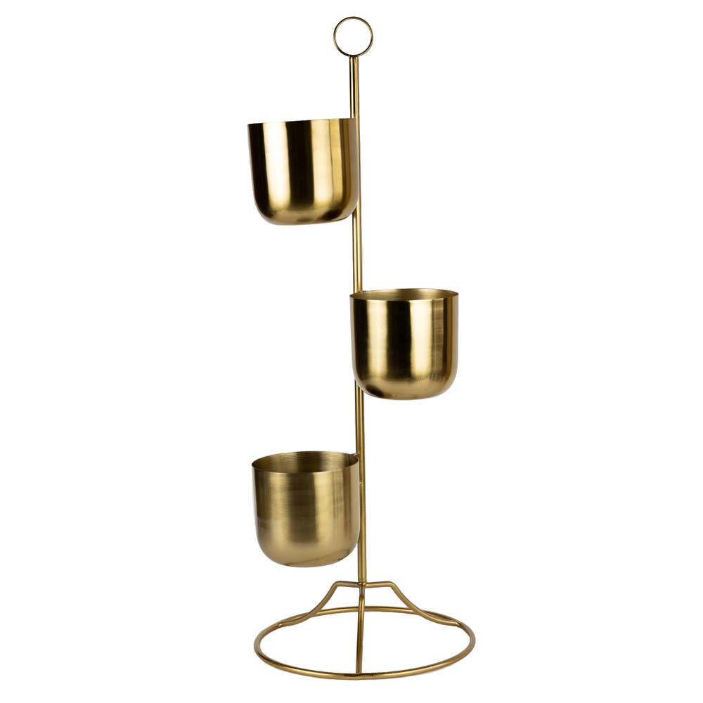 Tiered Brass Plant Stand (* Local Pickup / Local Delivery Only)