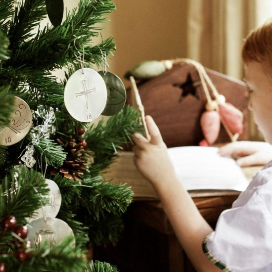 Tin Ornament Advent Calendar Set