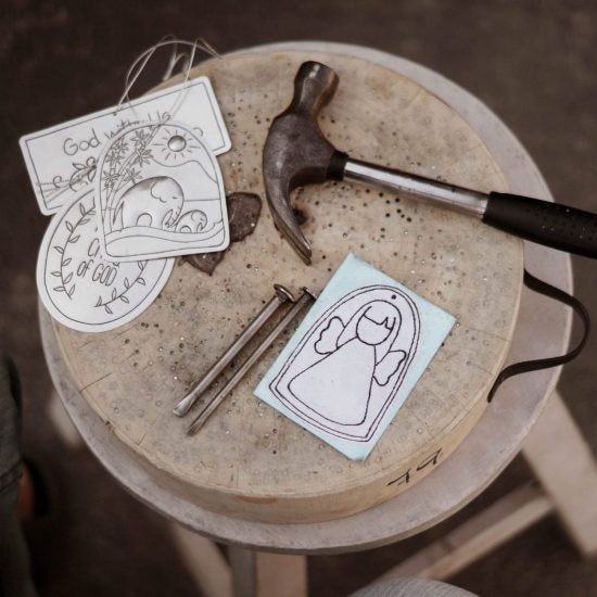 Tin Ornament Advent Calendar Set