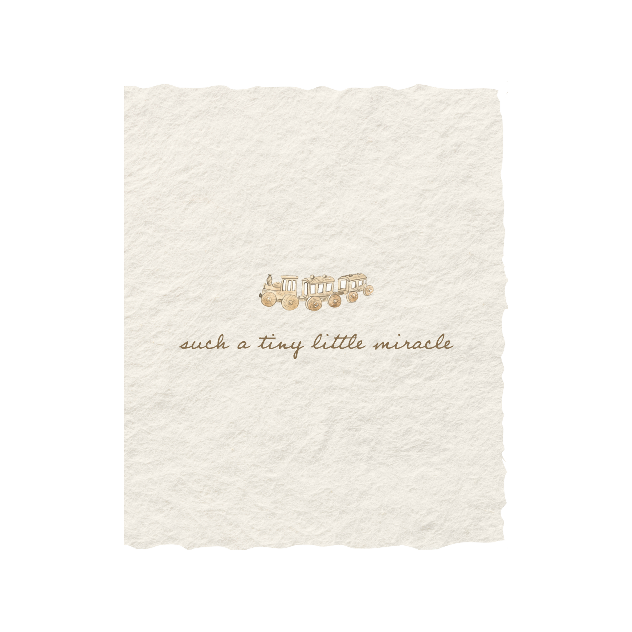Tiny Miracle | Eco-Friendly Baby Shower Greeting Card