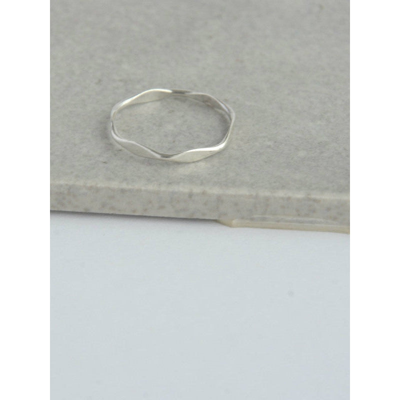 Tiny Waves Sterling Stacking Ring